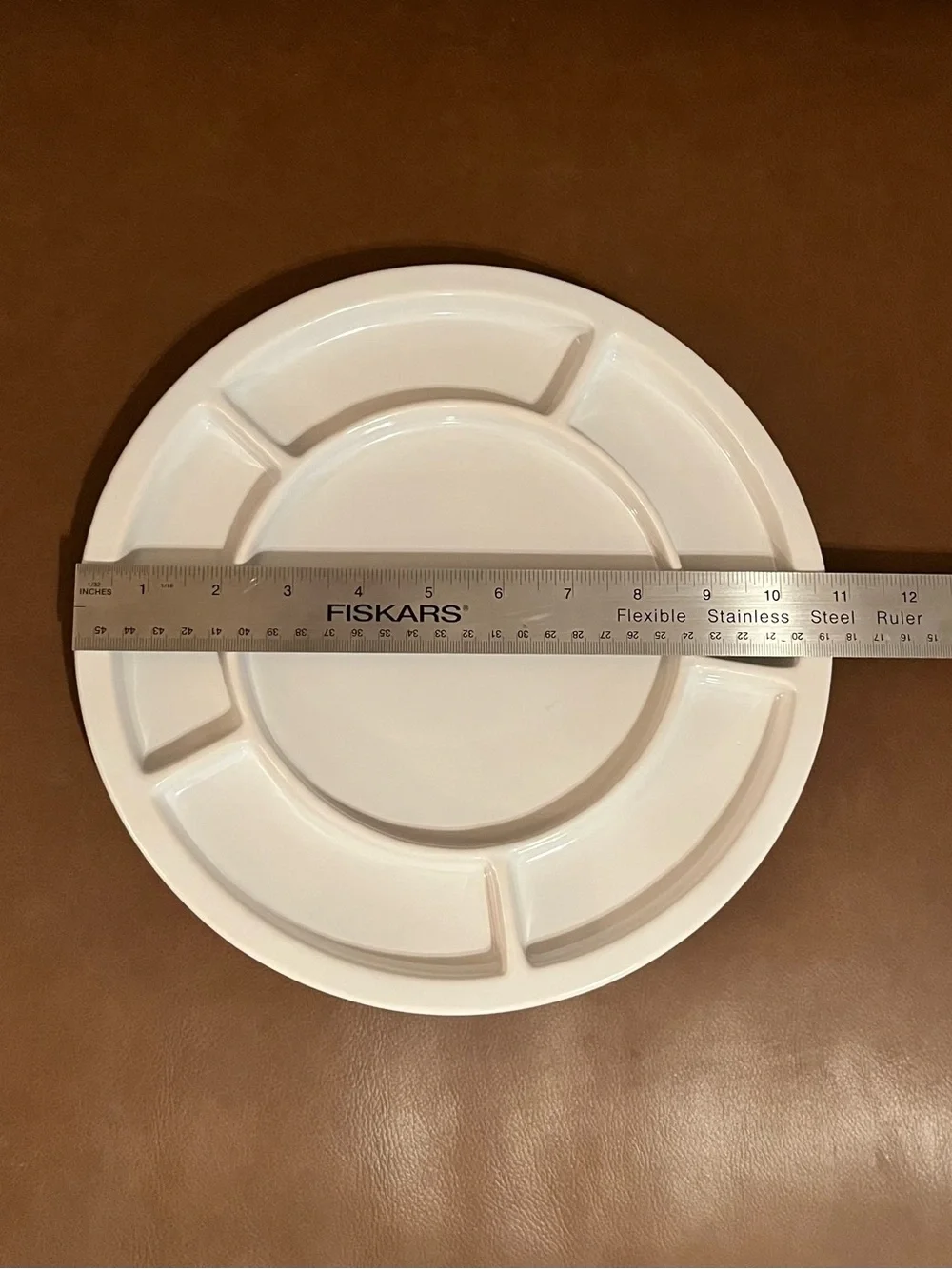 Vtg Crate & Barrel 10 3/4” Fondue Plates - Set of 2